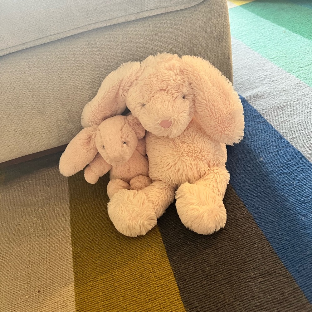 Plush Bunny Set - Pink